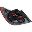 Passenger Side, Inner and Outer Halogen Tail Light, Without bulb(s), OE Replacement
