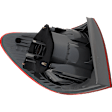 Passenger Side, Inner and Outer Halogen Tail Light, Without bulb(s), OE Replacement