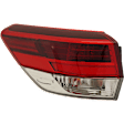 Driver and Passenger Side, Inner and Outer LED Tail Light, With bulb(s), OE Replacement