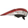 Driver and Passenger Side, Inner and Outer LED Tail Light, With bulb(s), OE Replacement