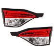 Driver and Passenger Side, Inner Halogen Tail Light, With bulb(s), OE Replacement