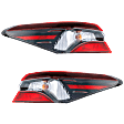 Driver and Passenger Side, Outer Halogen Tail Light, With bulb(s), OE Replacement
