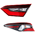 Driver Side, Inner And Outer Halogen Tail Light, With bulb(s), OE Replacement