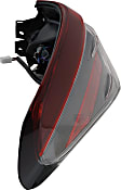 Driver Side, Inner And Outer Halogen Tail Light, With bulb(s), OE Replacement, CAPA Certified