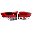 Passenger Side, Inner and Outer Halogen Tail Light, With bulb(s), OE Replacement