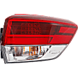 Passenger Side, Inner and Outer Halogen Tail Light, With bulb(s), OE Replacement