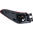 Passenger Side, Inner and Outer Halogen Tail Light, With bulb(s), OE Replacement