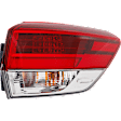 Driver and Passenger Side, Outer Halogen Tail Light, With bulb(s), OE Replacement
