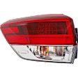 Driver and Passenger Side, Outer Halogen Tail Light, With bulb(s), OE Replacement