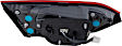 Driver and Passenger Side, Inner and Outer Tail Lights, with Bulbs, Halogen, CAPA CERTIFIED