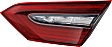 Driver and Passenger Side, Inner Tail Lights, with Bulbs, LED, Clear and Red Lens, CAPA Certified