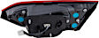 Driver Side, Inner And Outer Halogen Tail Light, With bulb(s), OE Replacement, CAPA Certified