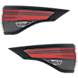 Driver and Passenger Side, Inner Halogen Tail Light, With bulb(s), OE Replacement