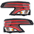 Driver and Passenger Side, Outer Halogen Tail Light, With bulb(s), OE Replacement