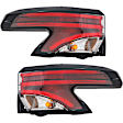 Driver and Passenger Side, Outer Halogen Tail Light, With bulb(s), OE Replacement, CAPA Certified