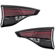 Driver and Passenger Side, Inner Halogen Tail Light, With bulb(s), OE Replacement