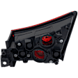 Driver and Passenger Side, Lower Halogen Tail Light, Without bulb(s), OE Replacement