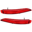 Driver and Passenger Side, Outer Tail Lights, without Bulb, LED, Mounts On Body, CAPA Certified