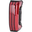 Driver and Passenger Side LED Tail Light, With bulb(s), Red Lens