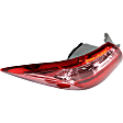 Driver Side, Inner And Outer Halogen/LED Combo Tail Light, With bulb(s), OE Replacement