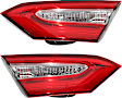 Driver and Passenger Side, Inner Tail Lights, without Bulb, Halogen, LE Model, Mounts On Luggage Lid, Japan Built Vehicle, CAPA CERTIFIED