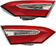 Driver and Passenger Side, Inner Halogen Tail Light, With bulb(s), OE Replacement