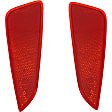 Rear, Driver and Passenger Side Bumper Reflector