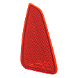 Rear, Driver and Passenger Side Bumper Reflector