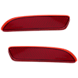 Rear, Driver and Passenger Side Bumper Reflectors