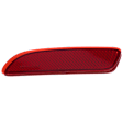 Rear, Driver and Passenger Side Bumper Reflectors