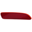Rear, Driver and Passenger Side Bumper Reflectors