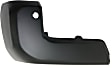 Rear, Driver and Passenger Side Bumper End, Textured Plastic