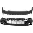 Front, Upper and Lower Primed Bumper Cover