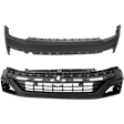 Front, Upper and Lower Primed Bumper Cover