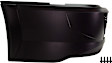 Front, Driver and Passenger Side Bumper End, Painted Black Plastic