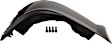 Front, Driver and Passenger Side Bumper End, Painted Black Plastic