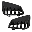 Driver and Passenger Side Bumper Grilles, Black