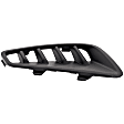 Driver and Passenger Side Bumper Grilles, Black