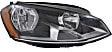 2015-2017 Volkswagen Golf Sportwagen - Driver and Passenger Side Headlights, with Bulbs, Halogen, Hatchback, Production Date From June 30 2014