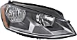 2015-2017 Volkswagen Golf Sportwagen - Driver and Passenger Side Headlights, with Bulbs, Halogen, Hatchback, Production Date From June 30 2014