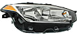 Driver and Passenger Side Halogen Headlight, With bulb(s), OE Replacement