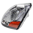Driver and Passenger Side Headlights, with Bulbs, Halogen, For Models with Non-Protruding Lens