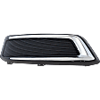 Fog Light Cover - Front, Driver and Passenger Side, Black