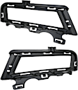 Front, Driver and Passenger Side Fog Light Trims, Textured Black, without Chrome Molding