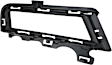 Front, Driver and Passenger Side Fog Light Trims, Textured Black, without Chrome Molding
