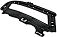 Front, Driver and Passenger Side Fog Light Trims, Textured Black, without Chrome Molding