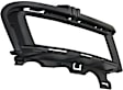 Front, Driver and Passenger Side Fog Light Trims, Textured Black, without Chrome Molding
