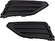 Fog Light Cover - Front, Driver and Passenger Side, Black, For Models Without R-Line Package