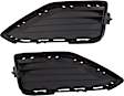 2019-2021 Volkswagen Jetta - Fog Light Cover - Front, Driver and Passenger Side, Textured Black