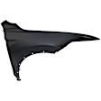 Front, Driver and Passenger Side Fenders, Black, Steel